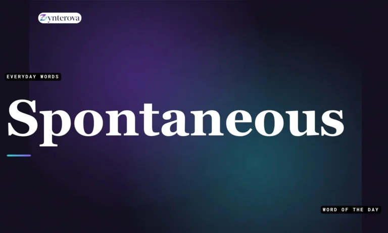 25 synonyms for spontaneous with meanings and examples