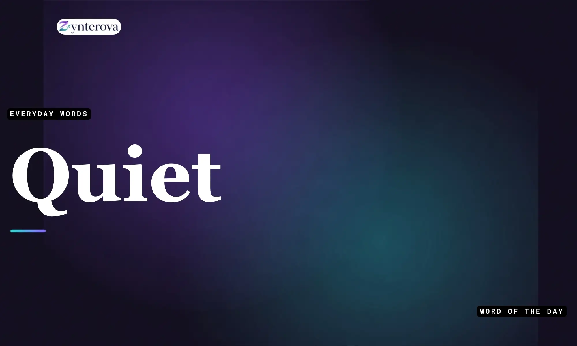 Synonyms For Quiet